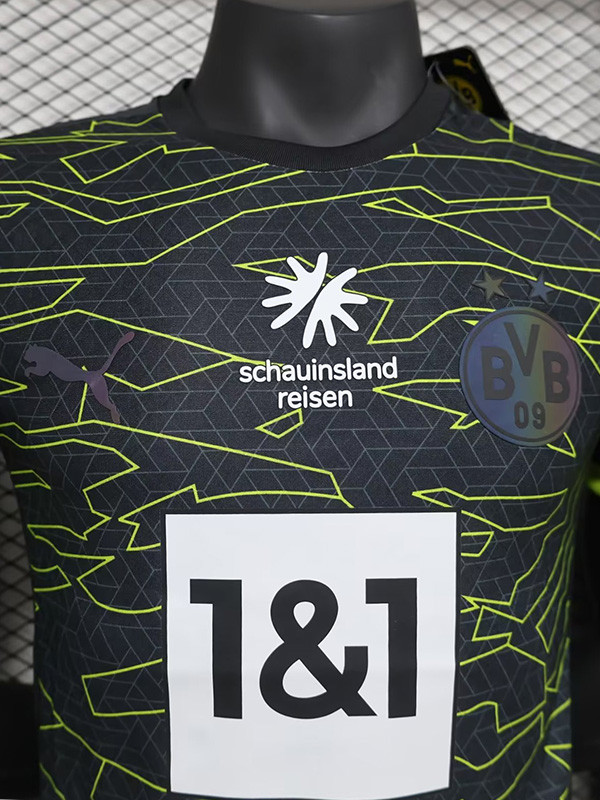 24-25 Dortmund Grey Black Special Edition Player Version Soccer Jersey