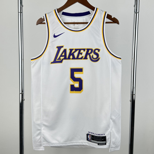2022-23 Lakers AYTON #5 White Top Quality HotPressing NBA Jersey(圆领）