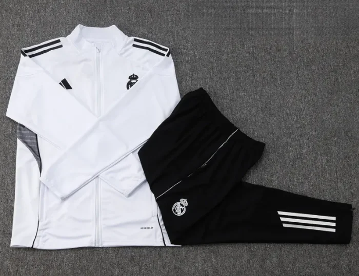 2025-26 RMA White Kids Jacket Tracksuit #E2503(童装）