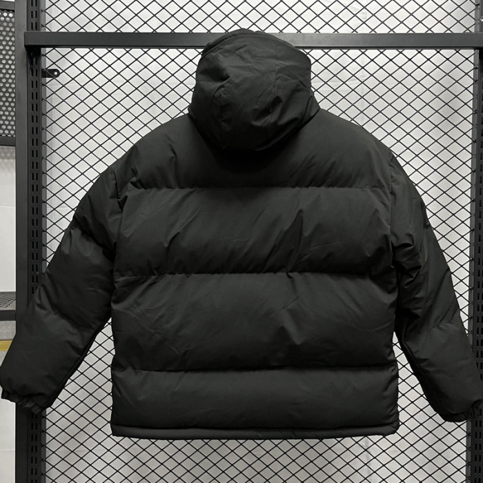24-25 MF4 AD Black Hooded Cotton Coat #棉衣