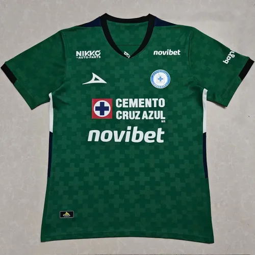 2025-26 Cruz Azul Green Goalkeeper Fans Soccer Jersey