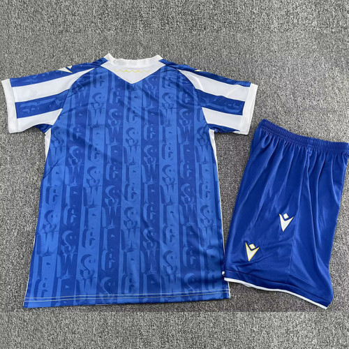 2025-26 Sheffeld Wednesday Home Kids Soccer Jersey