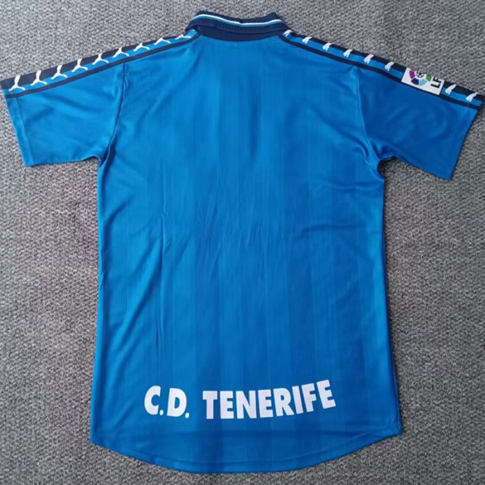 1998-1999 CD Tenerife Away Retro Soccer Jersey(带章)