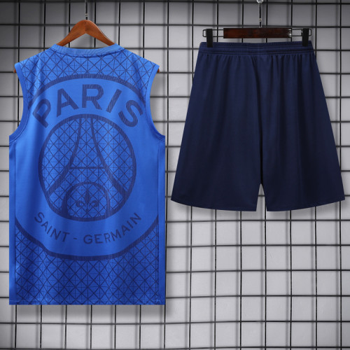 2025-26 PSG Blue Tank top and shorts suit