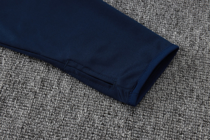 2025-26 RMA Royal blue Kids Half Pull Tracksuit#E2539(童装)(半拉链)