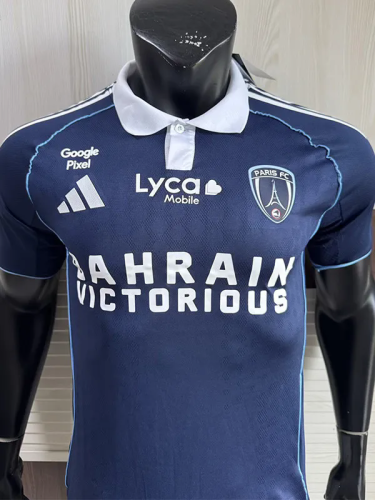 2025-26 Paris FC Home Player Version Soccer Jersey