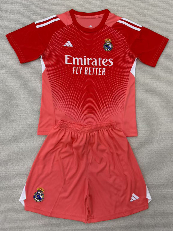 25-26 RMA Orange GoalKeeper Kids Soccer Jersey