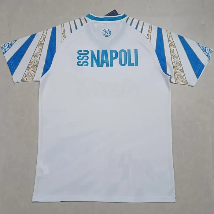 25-26 Napoli White Blue Training Shirts