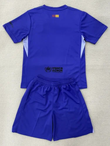 25-26 BAR Purple Goalkeeper Kids Soccer Jersey