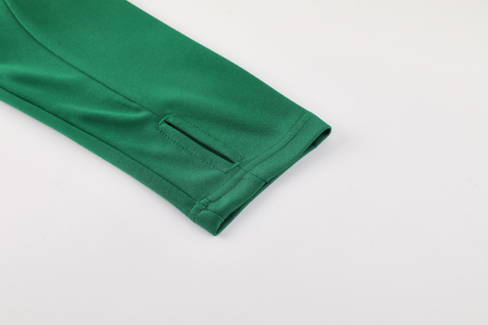 2024 AD Green Half Pull Tracksuit #AB07 (半拉链)