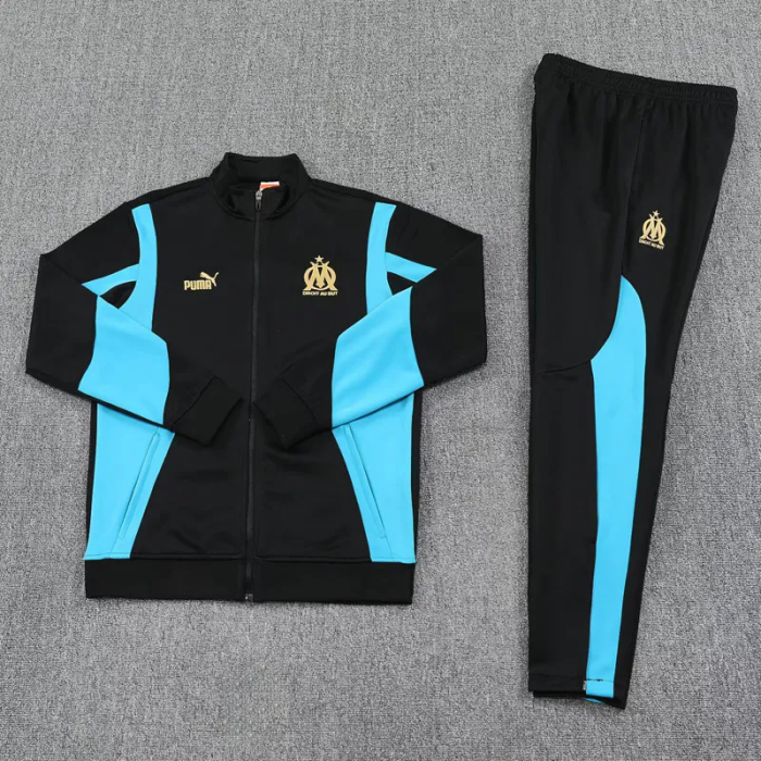 25-26 Marseille Black Jacket Tracksuit