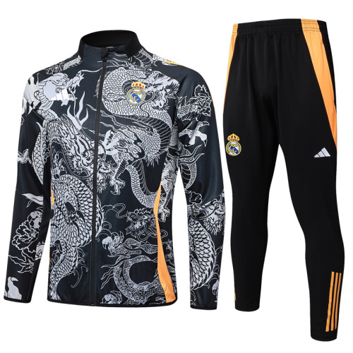 24-25 RMA Black Jacket Tracksuit #A797(喷墨龙)