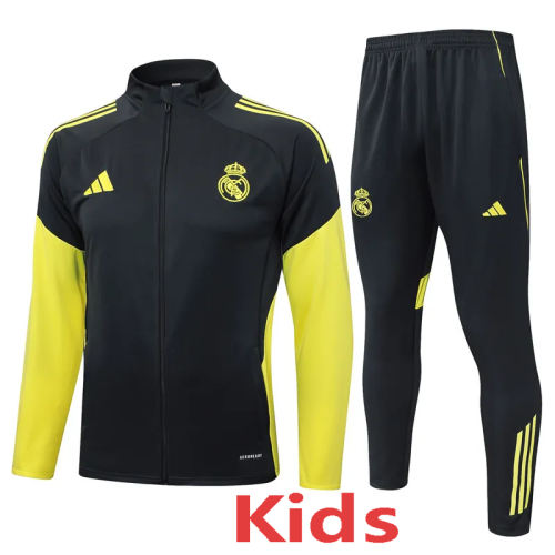 2025-26 RMA Dark gray Kids Jacket Tracksuit #E2577(童装）