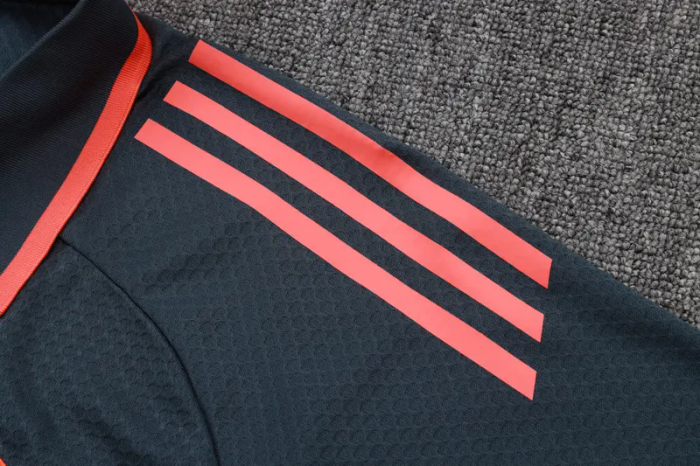 2025-26 Bayern Dark gray Polo Tracksuit #C2544
