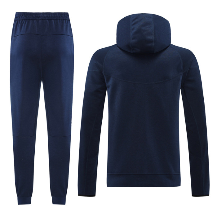 24-25 PSG Royal blue Hoodie Jacket Tracksuit #01