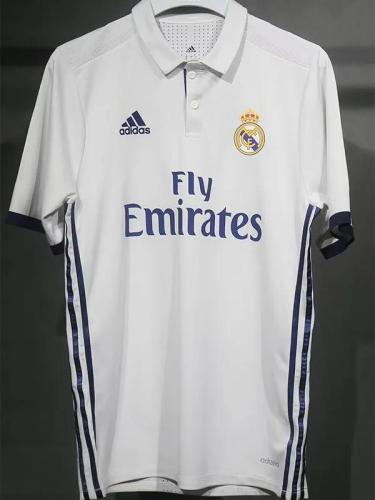 2016-2017 RMA Home Player Version 球员 Retro Soccer Jersey