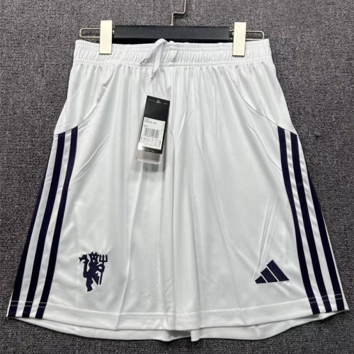 2025-26 Man Utd White Shorts Pants