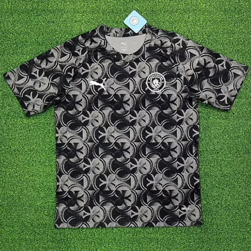 25-26 Man City Grey Black Training shirts