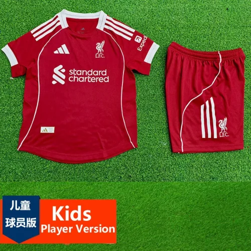 2025-26 LIV Home Kids Player Version Soccer Jersey (球员童装)