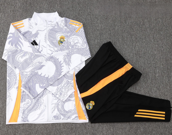 24-25 RMA White Jacket Tracksuit #A798(喷墨龙)