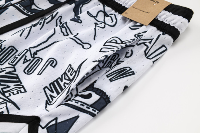 C2441 Jordan White Casual Short Pants