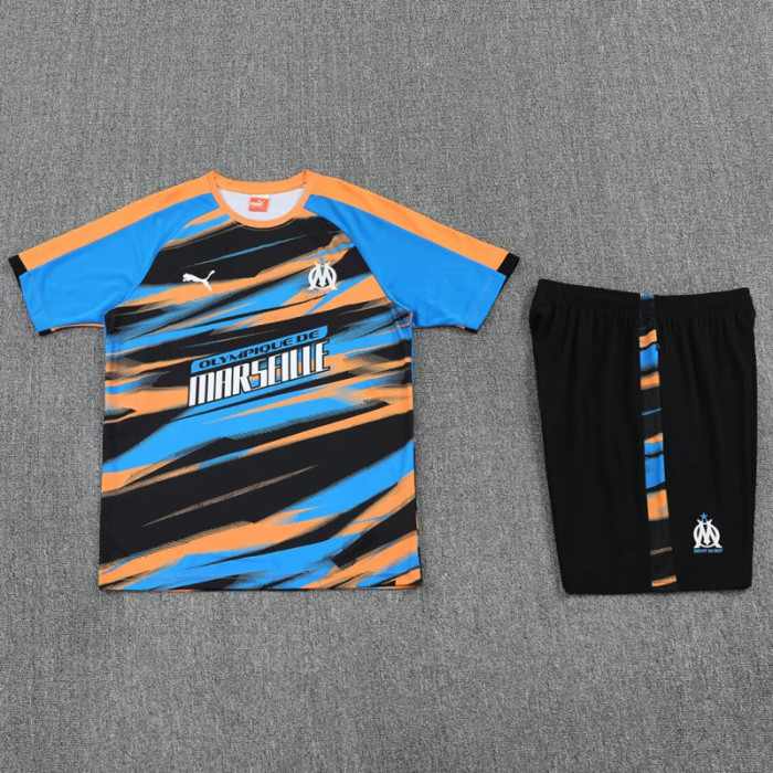 25-26 Marseille Orange blue Training Short Suit