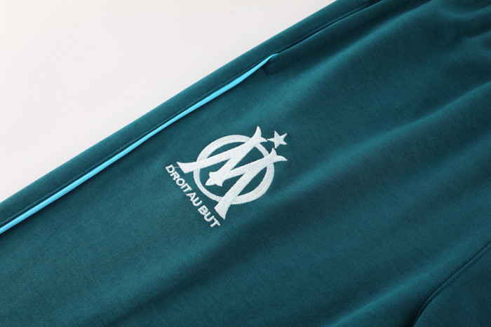 24-25 Marseille Light blue Hoodie Jacket Tracksuit #01