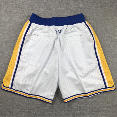 Warriors White City Edition Top Quality NBA Pocket Pants *勇士队