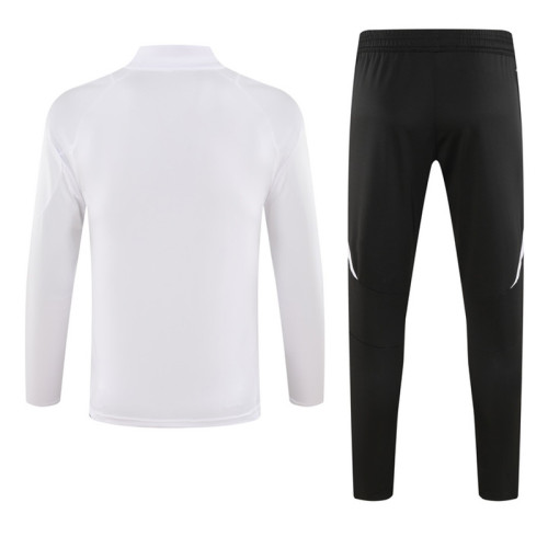 2024 AD White Kids Half Pull Tracksuit (童装)(半拉链)