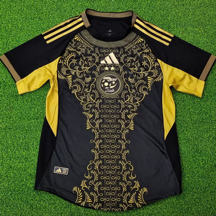 25-26 Algeria Black Player Version Training shirts #A37