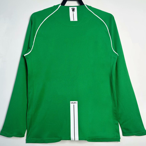 2007-2008 Man Utd Green Goalkeeper Long Sleeve Retro Soccer Jersey(长袖)