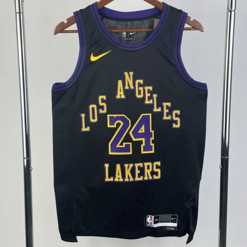 2023-24 LAKERS BRYANT #24 Black City Edition Top Quality Hot Pressing NBA Jersey