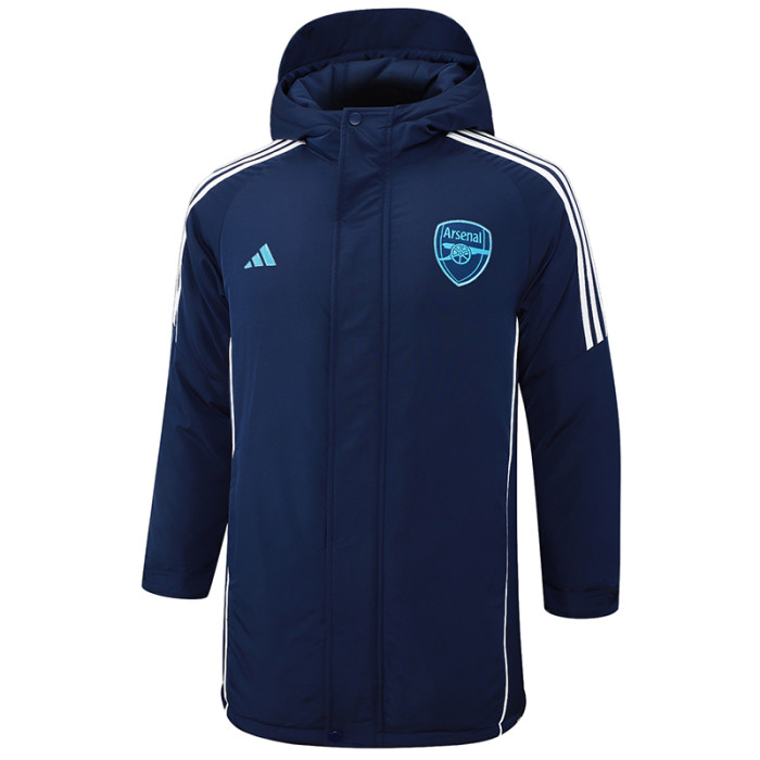 24-25 ARS Royal Blue Hooded Windbreaker Fabric Cotton Coat #G192