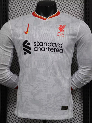 24-25 LIV Third Long Sleeve Player Version Soccer Jersey (长袖球员)