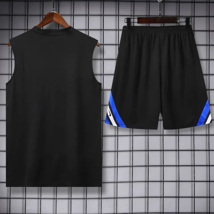 25-26 INT Black Tank top and shorts suit