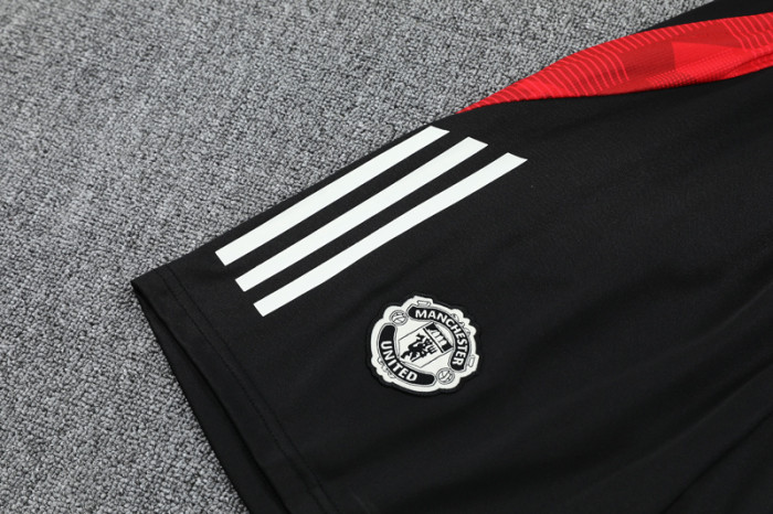 25-26 Man Utd Black Tank top and shorts suit