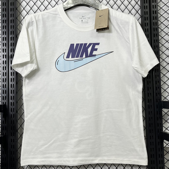 T212 NK White High Quality Casual T-Shirt #蓝标