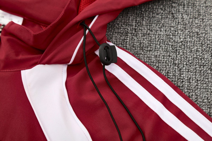 2025-26 Bayern Jujube red Hoodie Jacket Tracksuit
