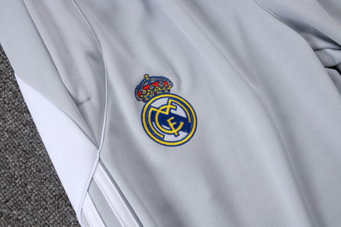 2025-26 RMA White grey Kids Jacket Tracksuit#E25100(童装)