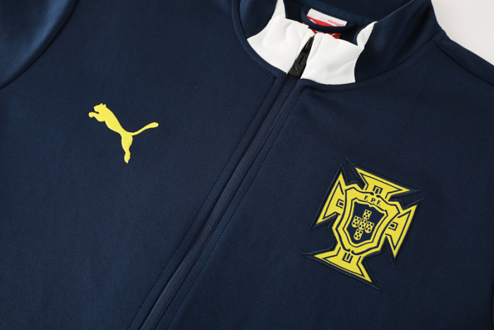 24-25 Portugal Royal blue Jacket Tracksuit #01