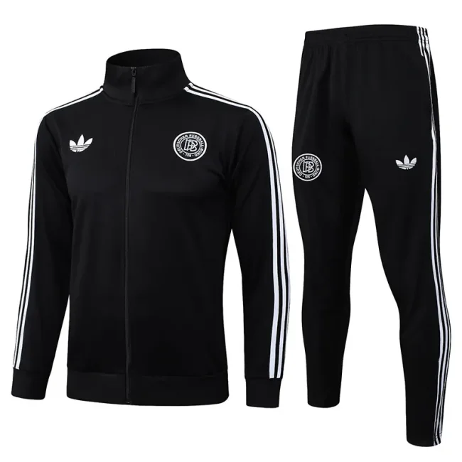 2025-26 Germany Black Jacket Tracksuit #A2555