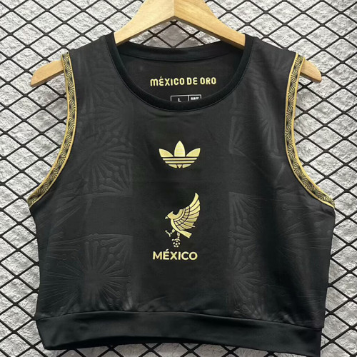 2025-26 Mexico Gold Cup Black Women Yoga Vest (女)