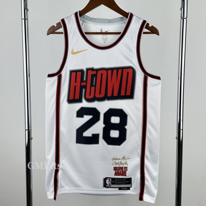24-25 ROCKETS SENGUN #28 White City Edition Top Quality Hot Pressing NBA Jersey