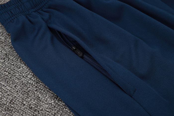 2024 JOM Royal blue Half Pull Tracksuit #2492(半拉链)