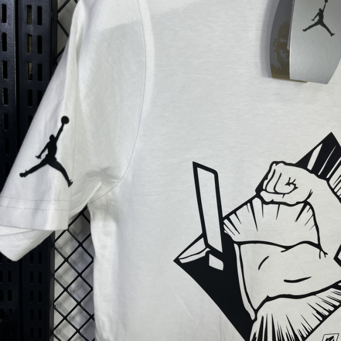 T136 Jordan White High Quality Casual T-Shirt