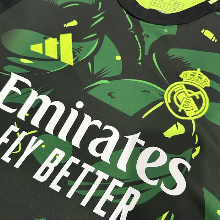 24-25 RMA Green Black Special Edition Fans Soccer Jersey
