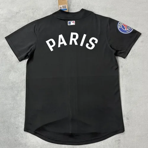 2025-26 PSG Black Casual Edition Baseball Jersey