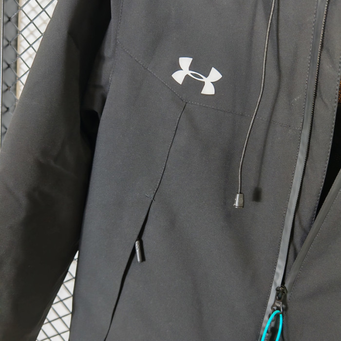 2024 UA Cotton Thickened warm Black Outdoor Jackets #A803加棉冲锋衣