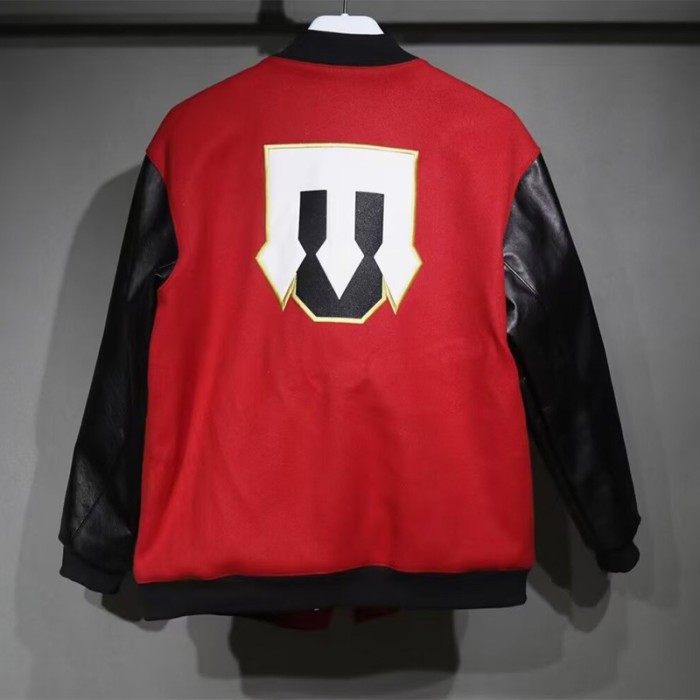 2025-26 Manchester United Red Cotton Baseball Jacket
