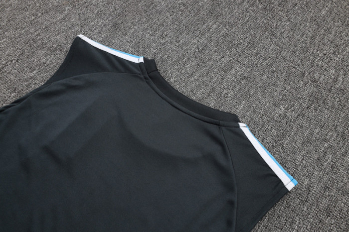 25-26 Argentina Dark gray Tank top and shorts suit#D2584